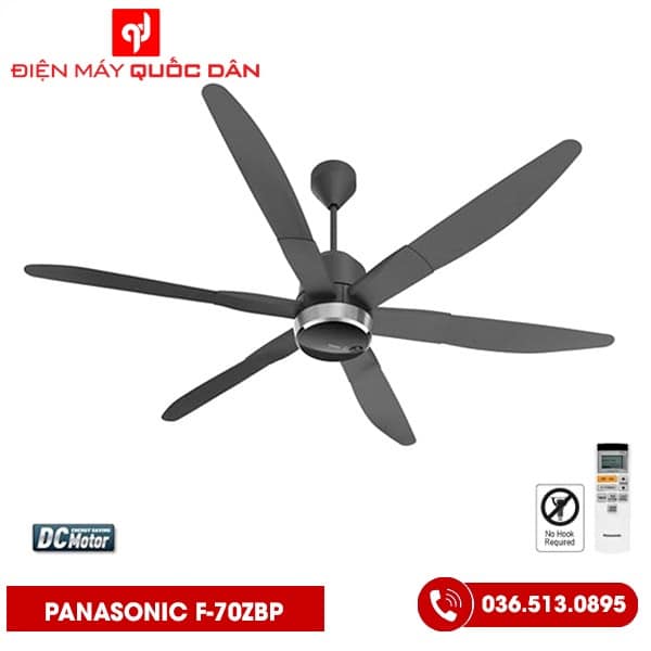 Quạt Trần Panasonic F‑70ZBP 6 cánh