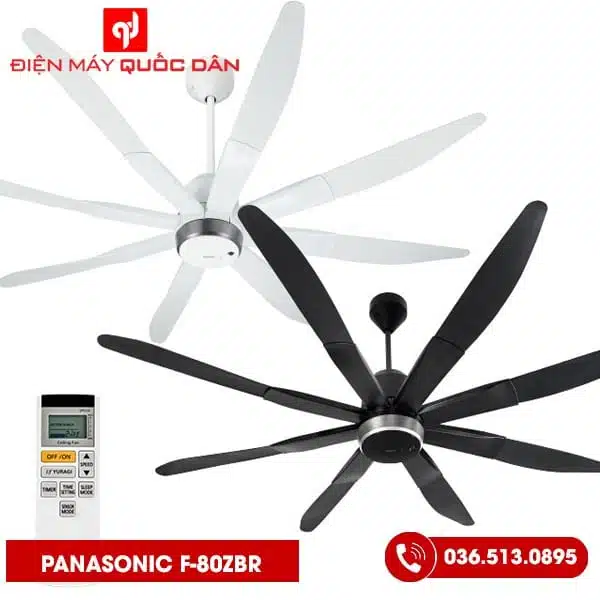 Quạt Trần Panasonic F‑80ZBR 8 cánh