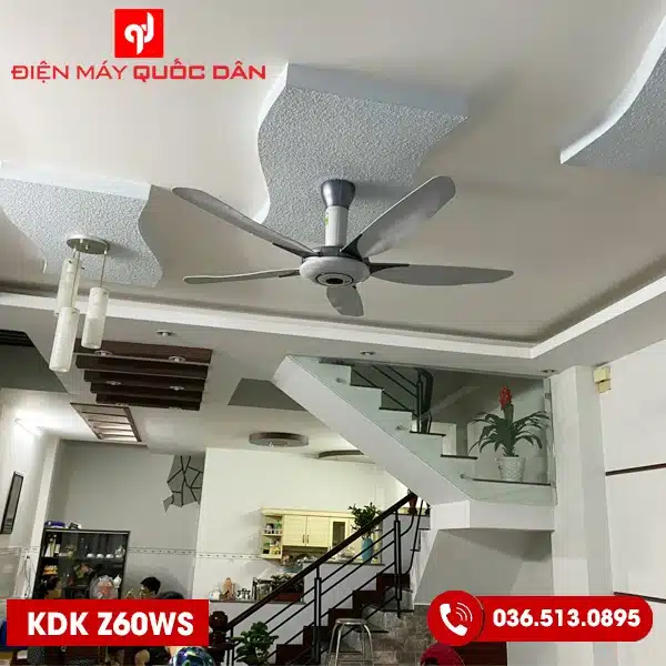 Quạt trần KDK Z60WS 5 cánh