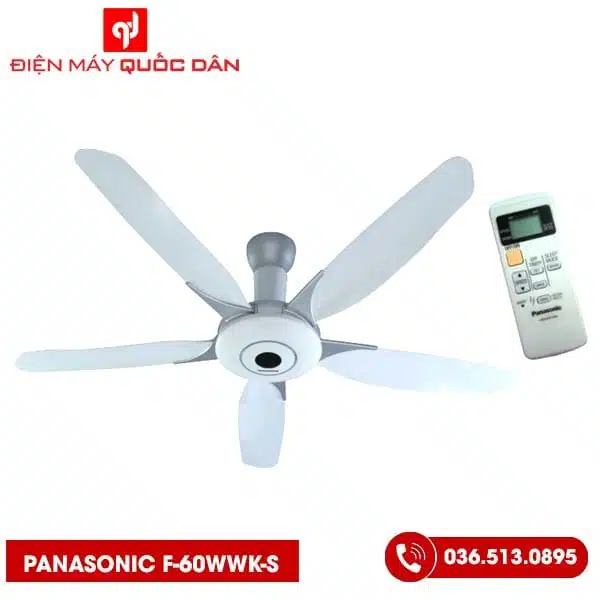 Quạt trần Panasonic F-60WWK-S 5 cánh