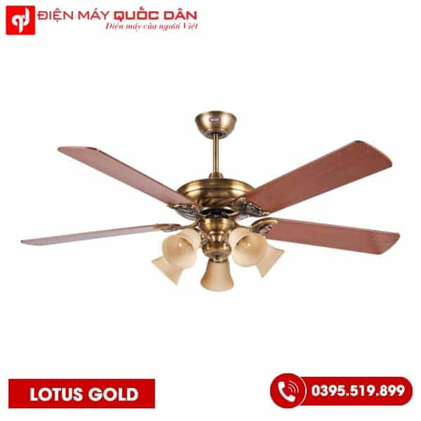 QUẠT TRẦN LOTUS GOLD