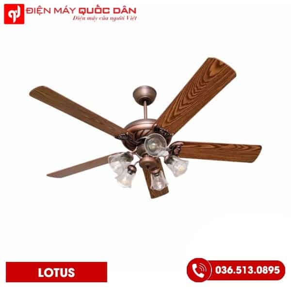 QUẠT TRẦN LOTUS gỗ