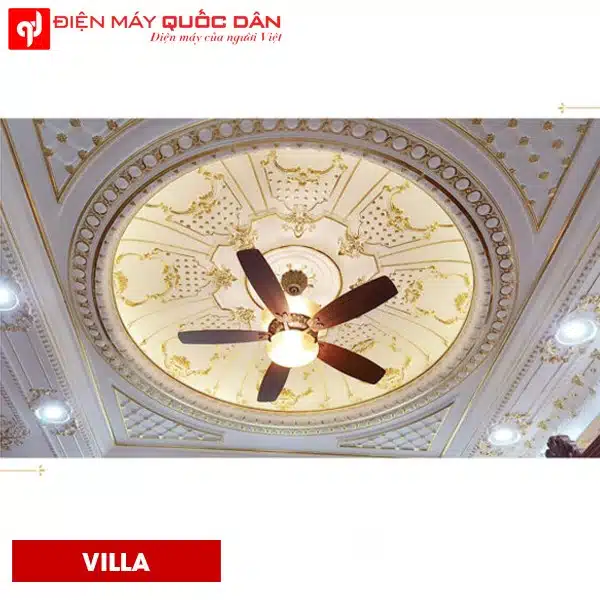 QUẠT TRẦN VILLA đèn led