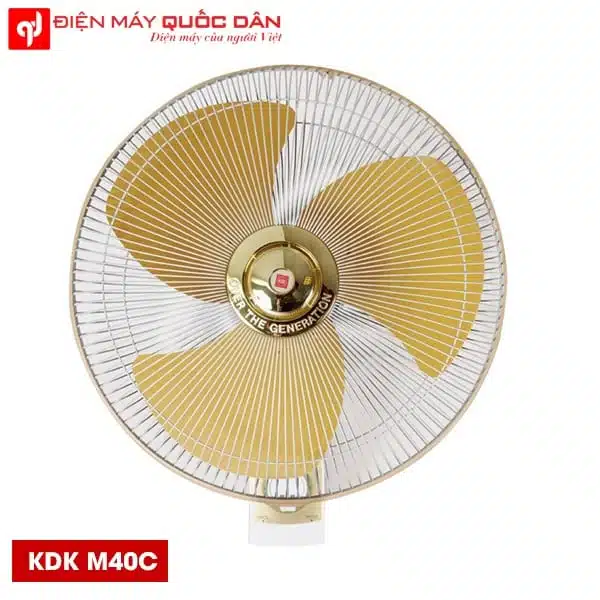 Quạt treo tường M40C cánh vàng