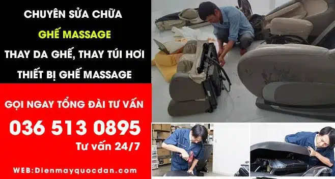 Dịch vụ sửa chữa ghế massage tại nhà