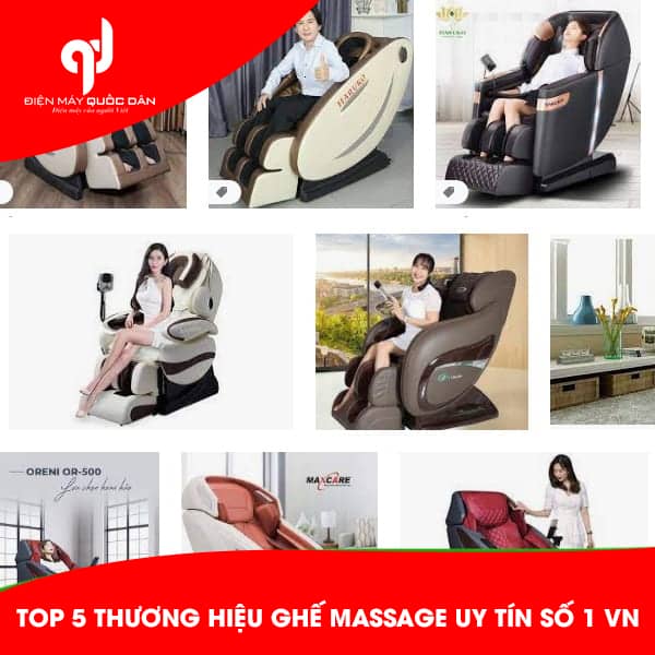 Top 5 thương hiệu ghế massage uy tín số 1 VN
