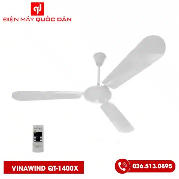 Quạt trần điện cơ QT-1400X cánh nhôm