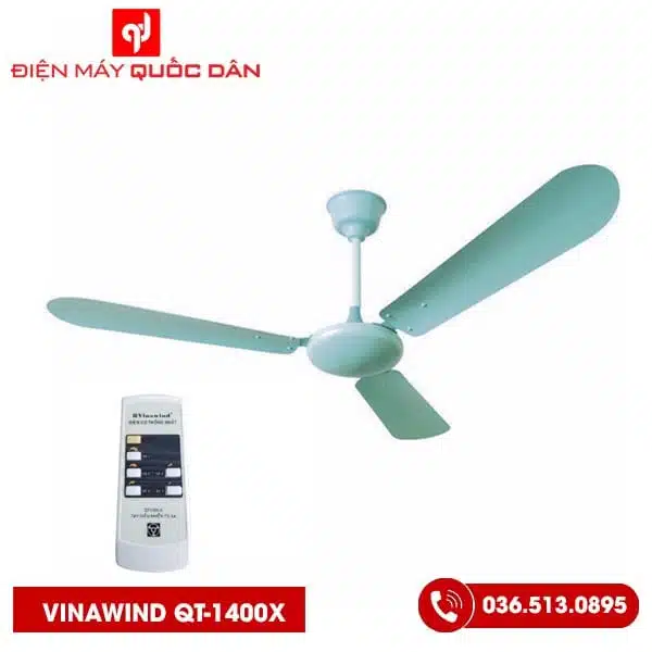 Quạt trần điện cơ QT-1400X cánh nhôm