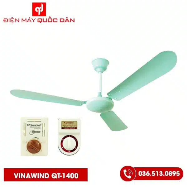 Quạt trần điện cơ thống nhất QT1400 Cánh Nhôm