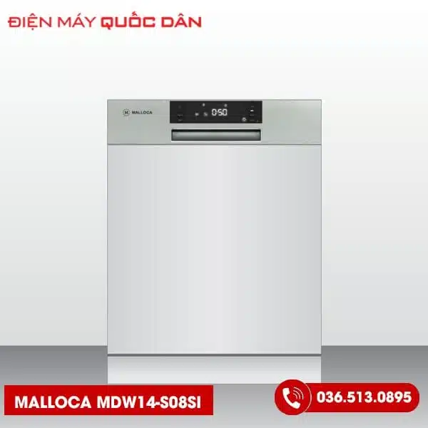 Máy rửa chén Malloca MDW14-S08SI