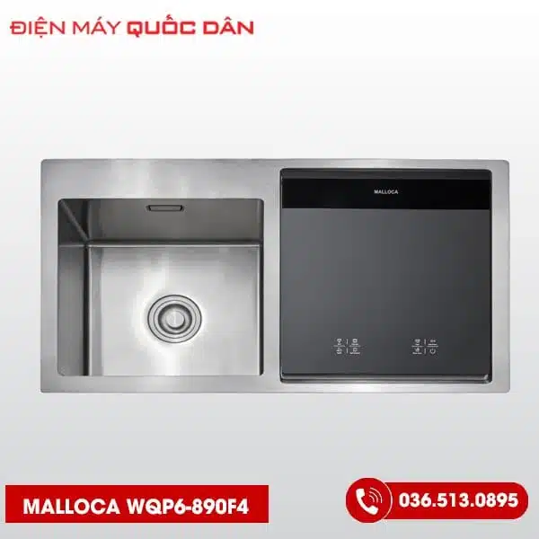 Máy rửa chén tích hợp Malloca WQP6-890F4