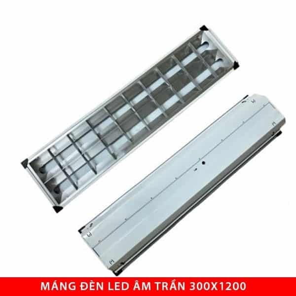 Máng đèn led âm trần 300x1200